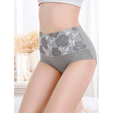 3 Pack High Waist Seamless Floral Briefs