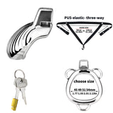 Ribbed Titan Premium Chastity Cage
