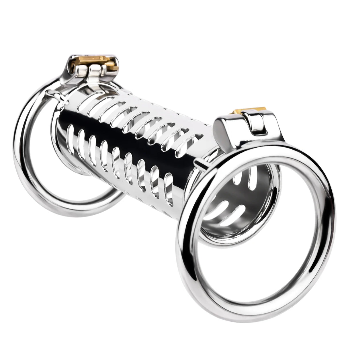 TwinLock Stainless Steel Chastity Cage