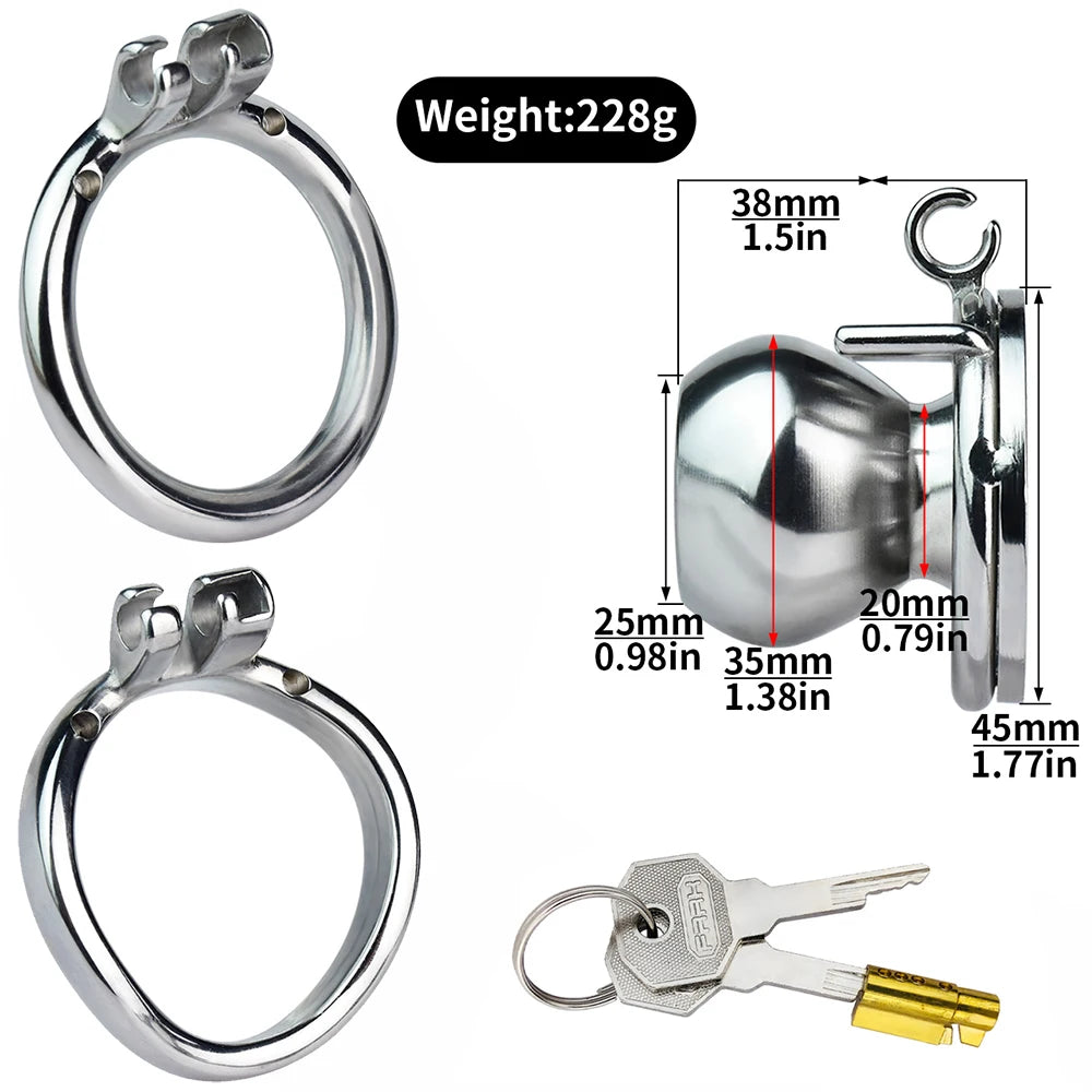 Butterfly Bliss Stainless Steel Chastity Cage