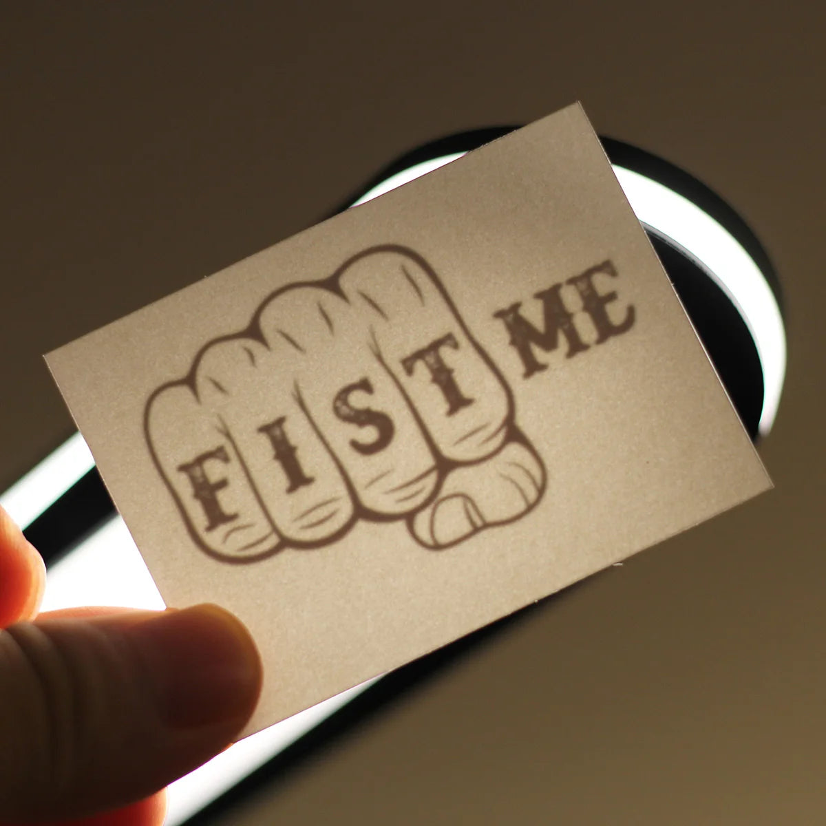 "Fist Me" Temporary Tattoo
