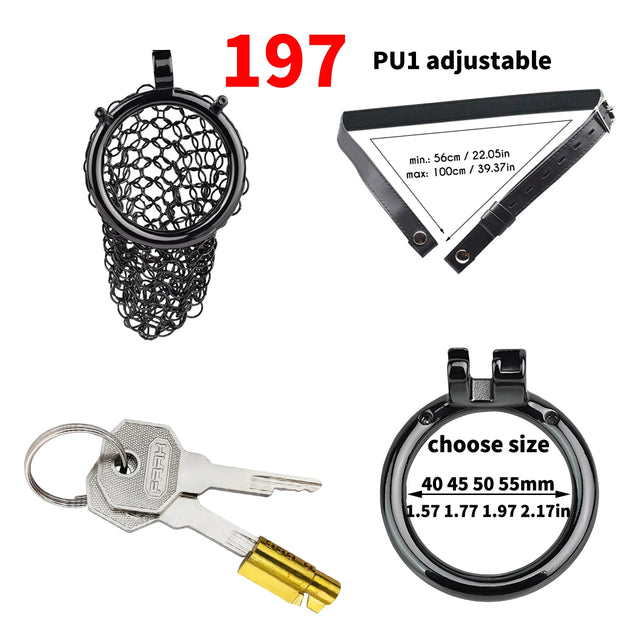 Iron Lattice Premium Chastity Cage