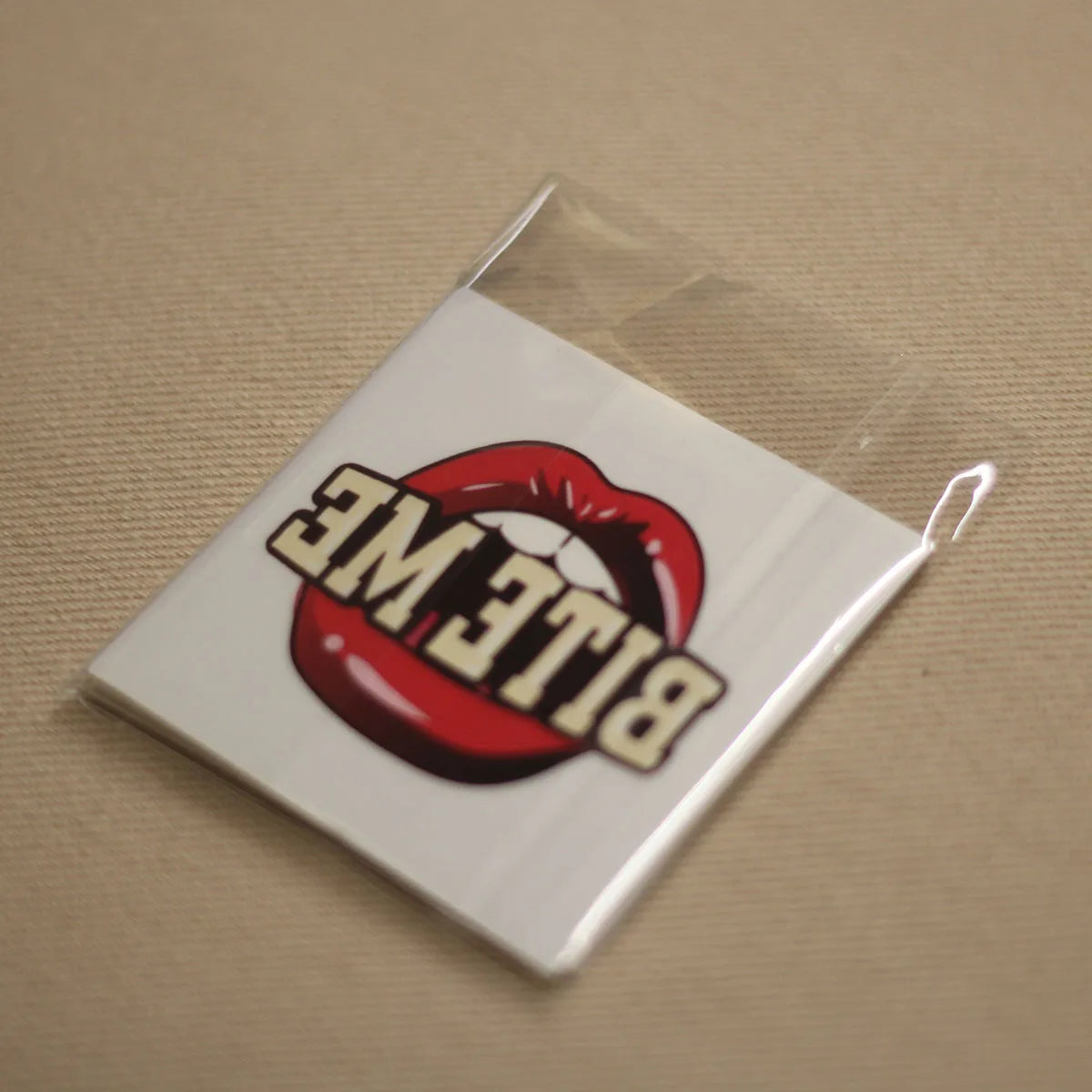 "Bite Me" Temporary Tattoo