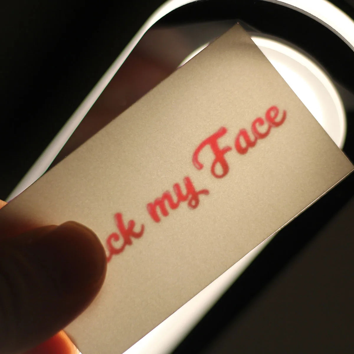 "Fuck My Face" Temporary Tattoo