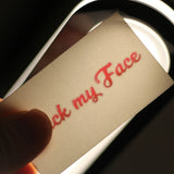 "Fuck My Face" Temporary Tattoo