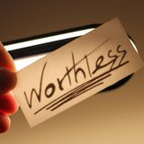 "Worthless" Temporary Tattoo