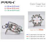 Bolted Spiked Stainless Steel Chastity Cage