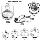 Ribbed Titan Premium Chastity Cage