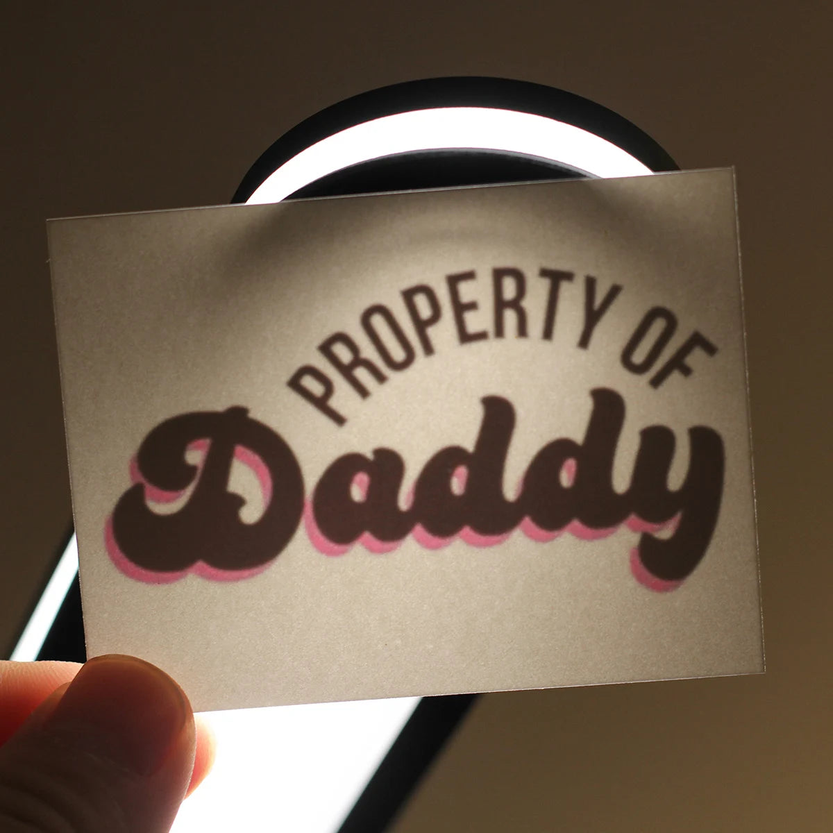"Property Of Daddy" Temporary Tattoo