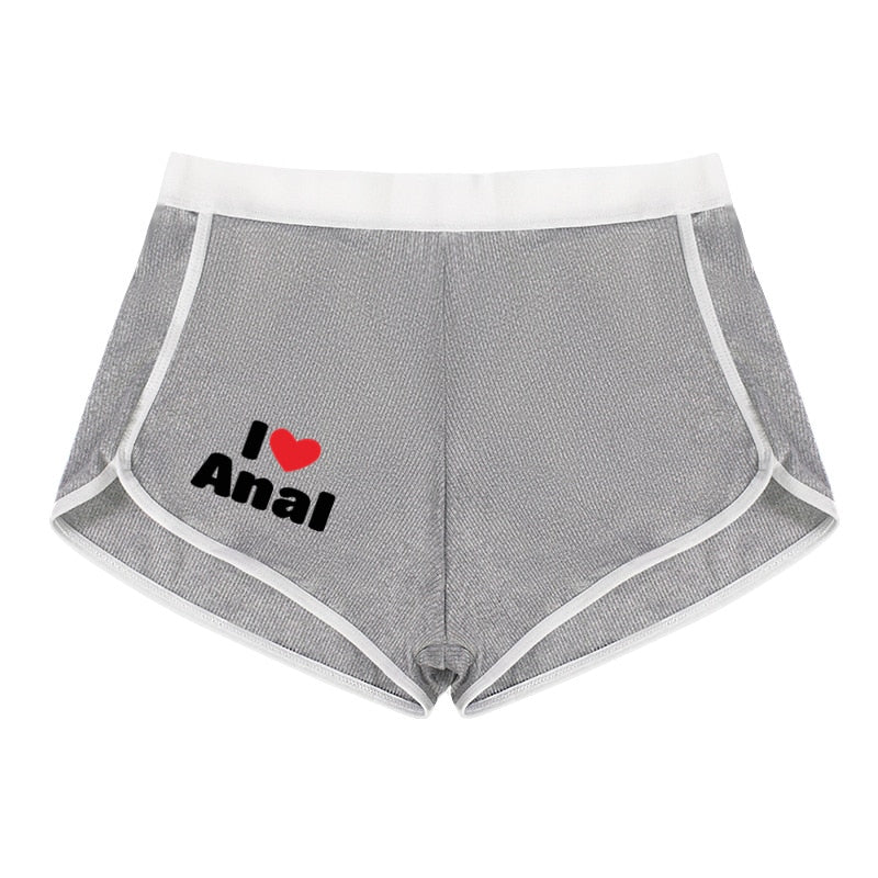 I LOVE ANAL Ladies Breathable Boyshorts