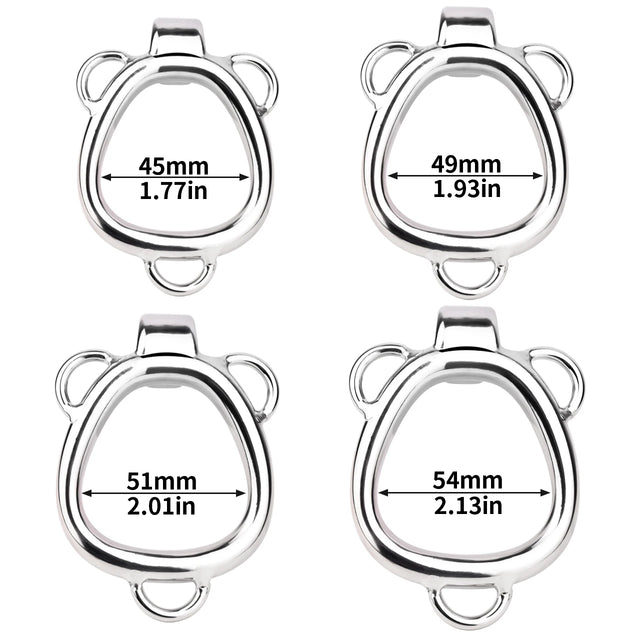Ribbed Titan Premium Chastity Cage
