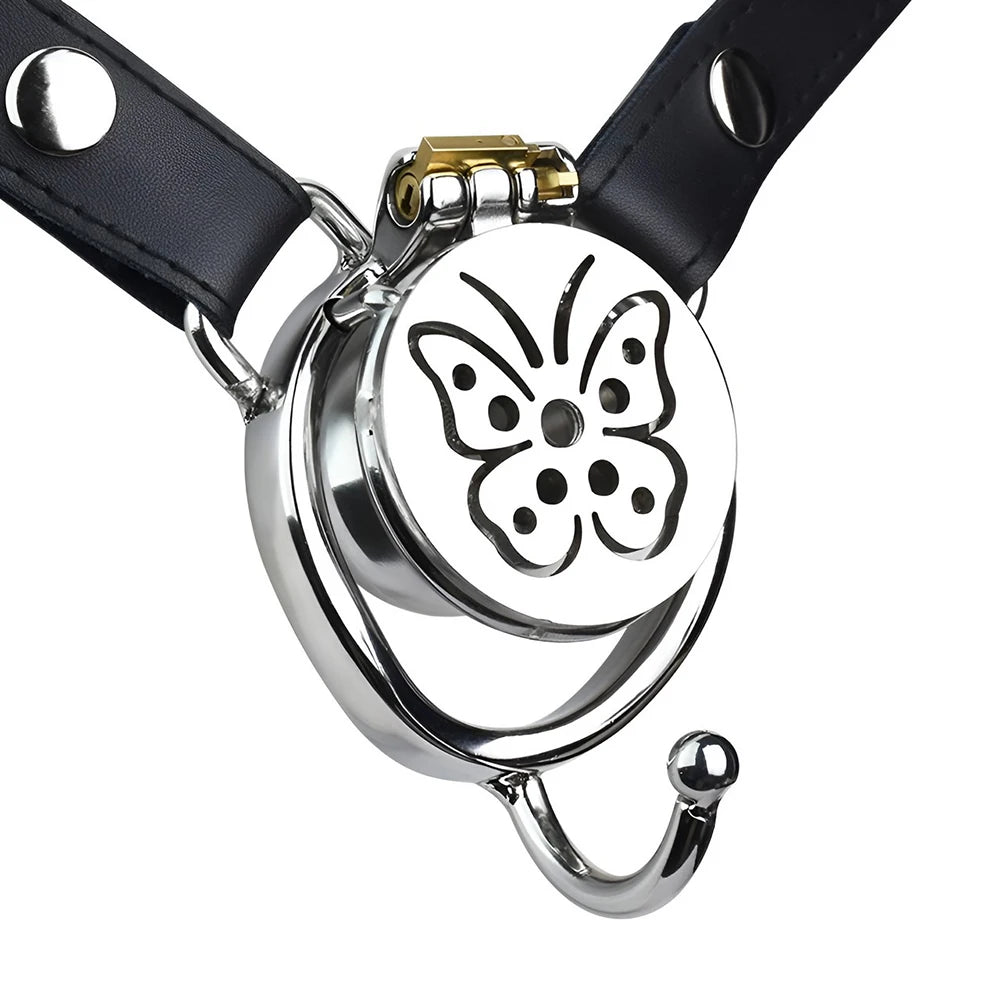 Butterfly Bliss Stainless Steel Chastity Cage