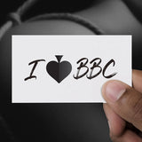 I love BBC Temporary Tattoo