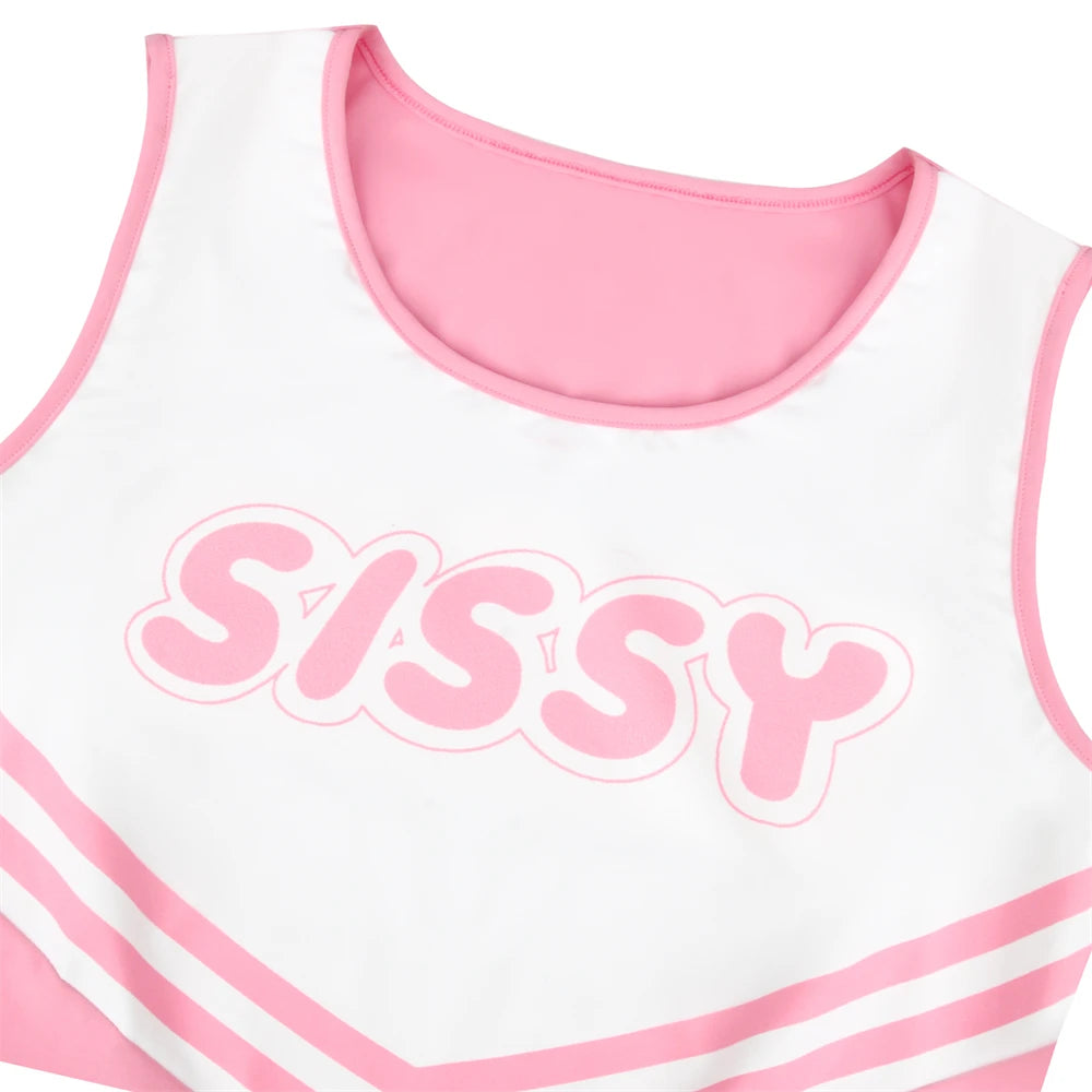 SISSY Sleeveless Cheerleader Uniform