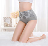 3 Pack High Waist Seamless Floral Briefs