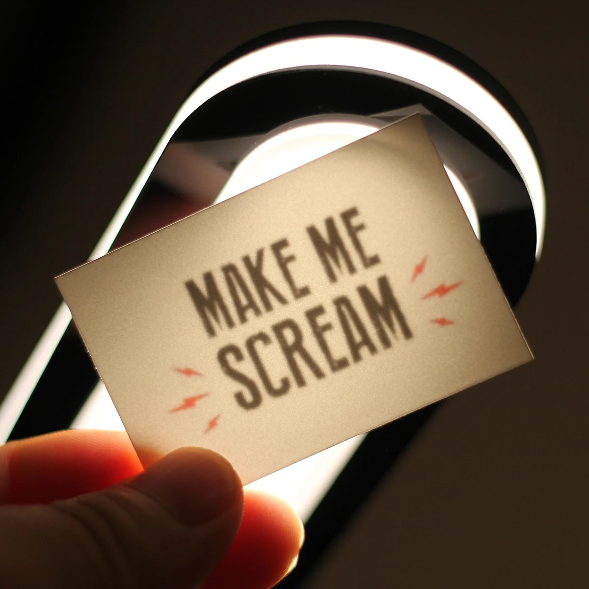 "Make Me Scream" Temporary Tattoo