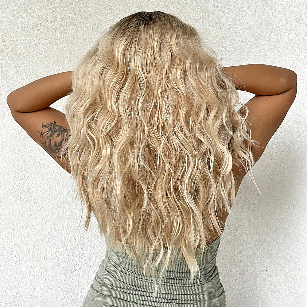 Golden Glow Synthetic Wig