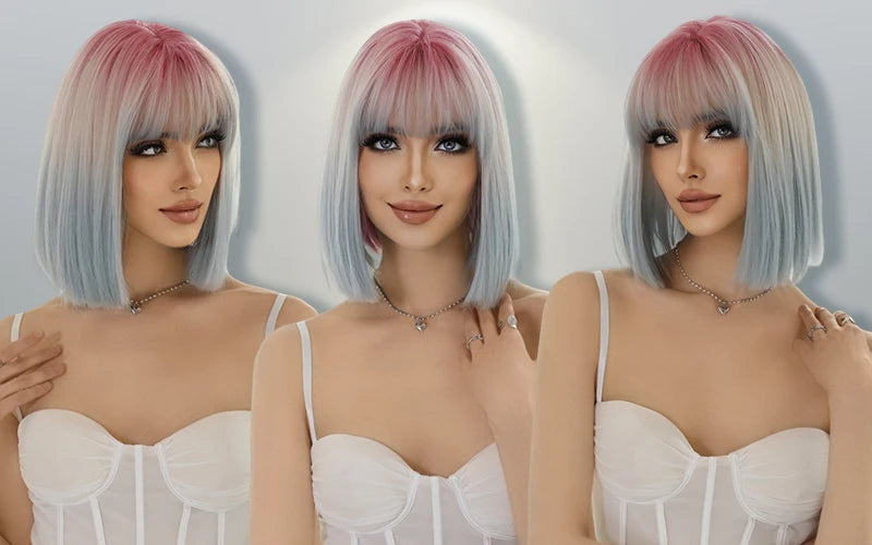 Pastel Bliss Synthetic Wig + Bangs