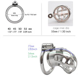 Zephyr Stainless Steel Chastity Cage