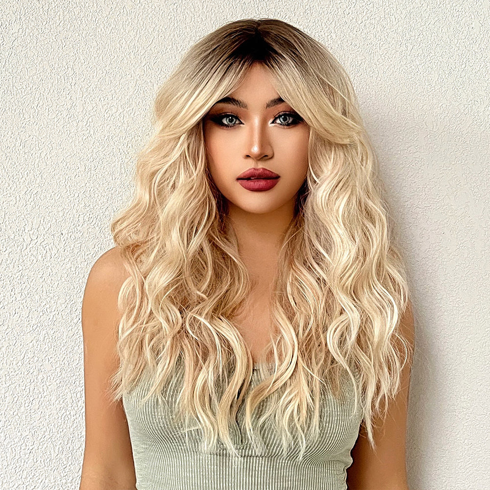 Golden Glow Synthetic Wig