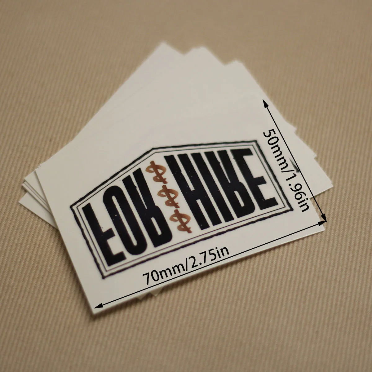 "For Hire" Temporary Tattoo