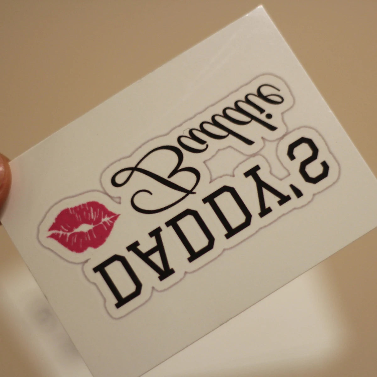 "Daddy's Baddie" Temporary Tattoo