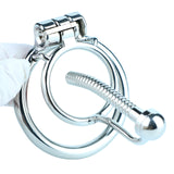 Spiral Denial Stainless Steel Chastity Cage