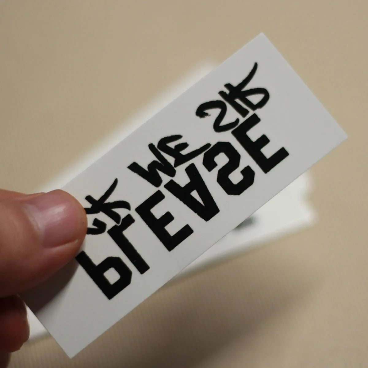 "Please Fuck Me Sir" Temporary Tattoo