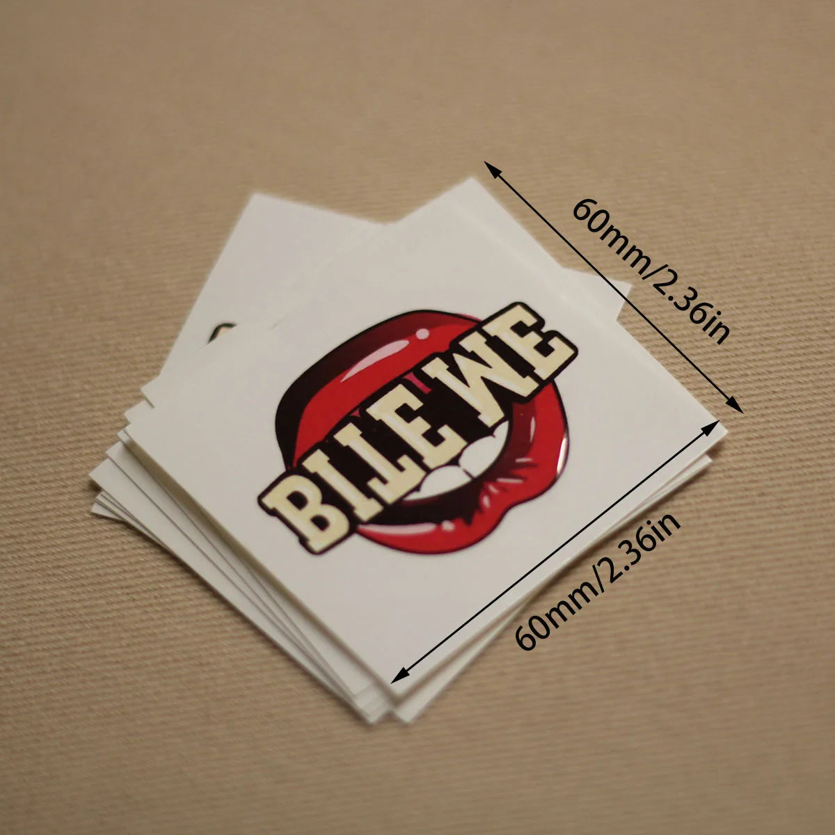 "Bite Me" Temporary Tattoo