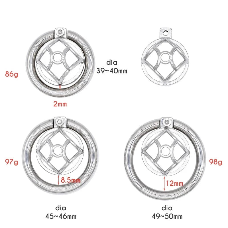 CageX Stainless Steel Chastity Cage