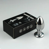 Remote Controlled Stainless Steel Anal Plug Vibrator