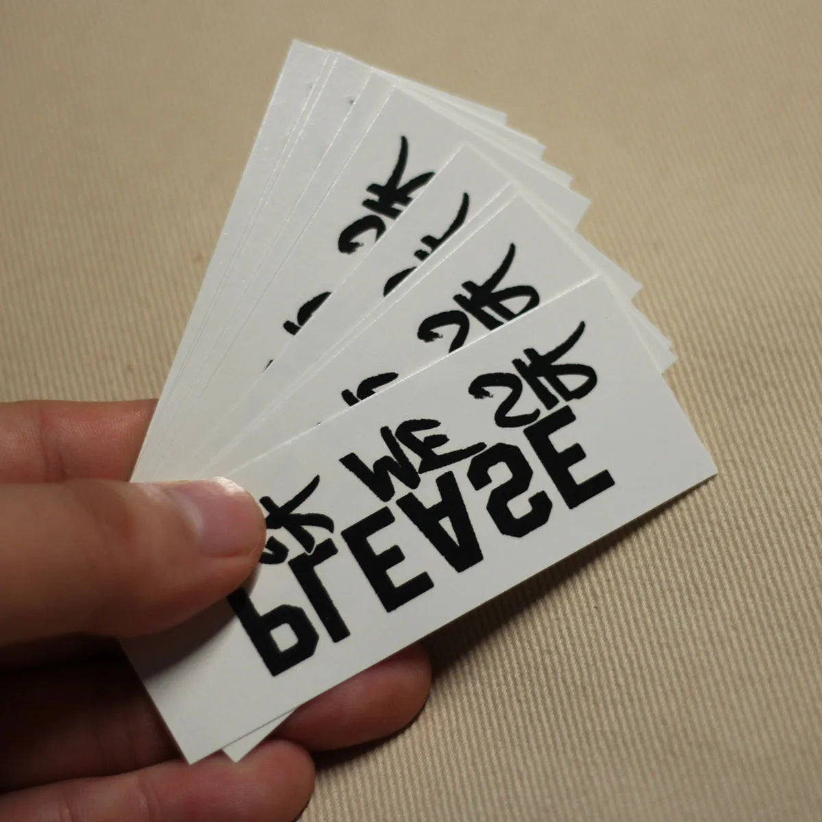 "Please Fuck Me Sir" Temporary Tattoo