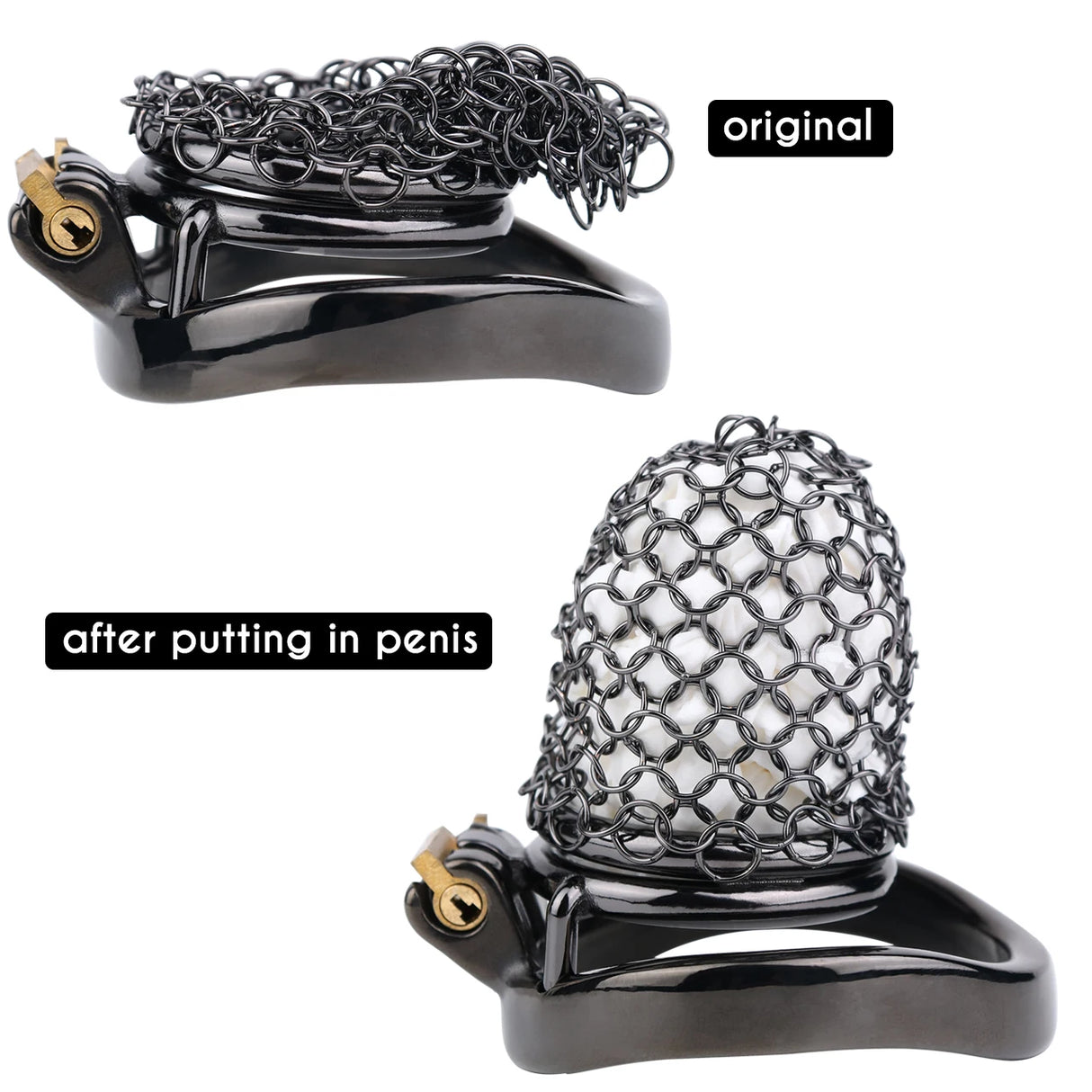 The Onyx Veil Chastity Cage