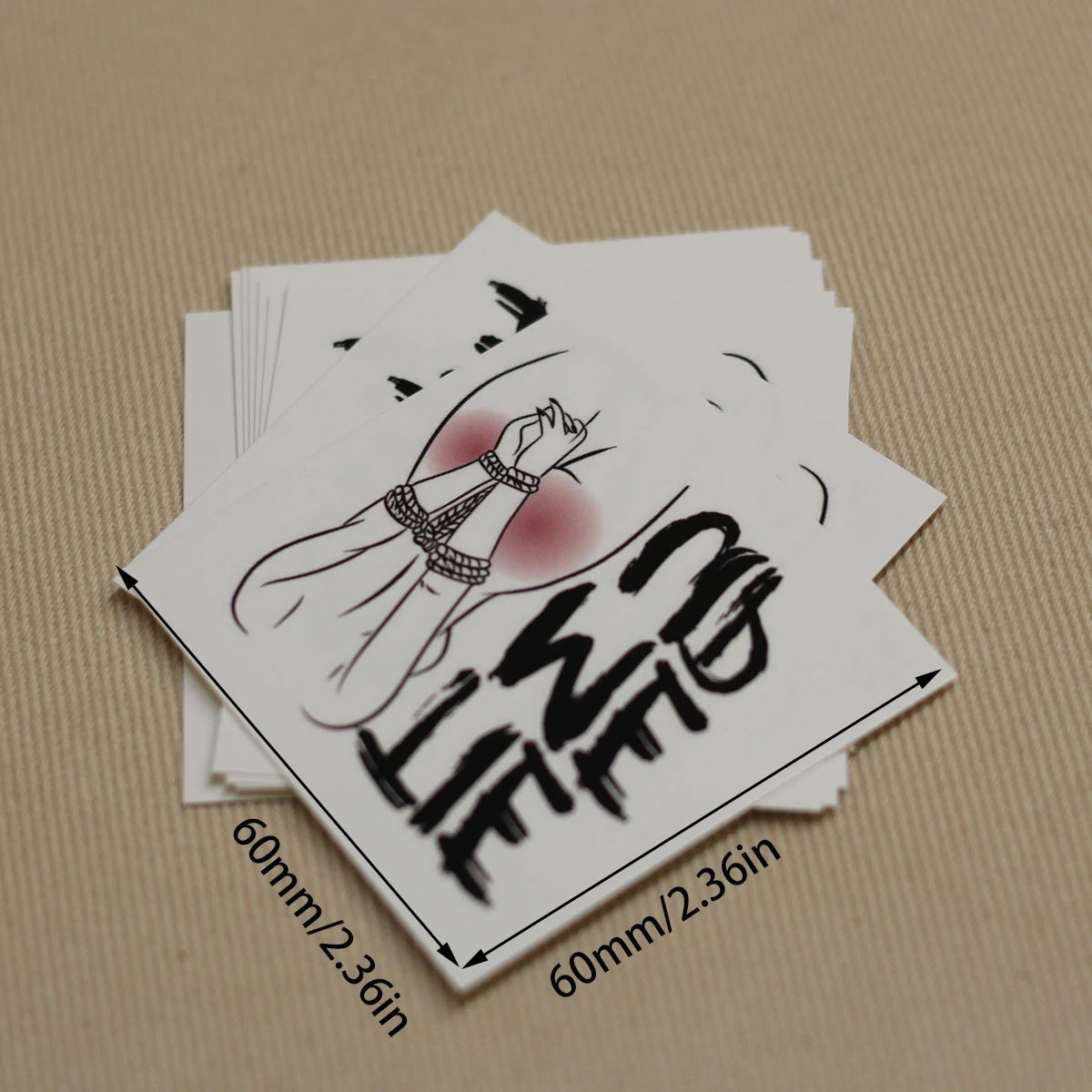 "Tie Me Up" Temporary Tattoo