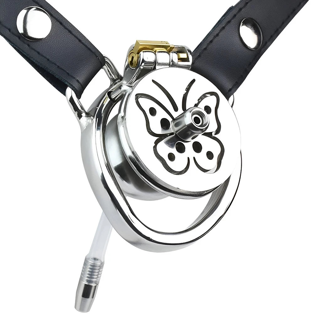 Butterfly Bliss Stainless Steel Chastity Cage