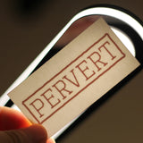 "Pervert" Temporary Tattoo