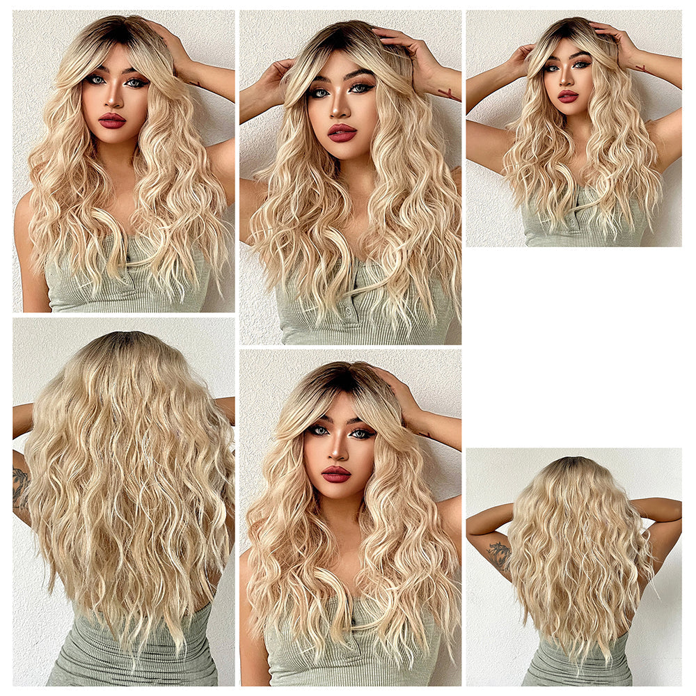 Golden Glow Synthetic Wig