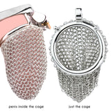 Chainmail Stainless Steel Metal Mesh Chastity Cage - 2.67"