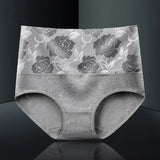 3 Pack High Waist Seamless Floral Briefs