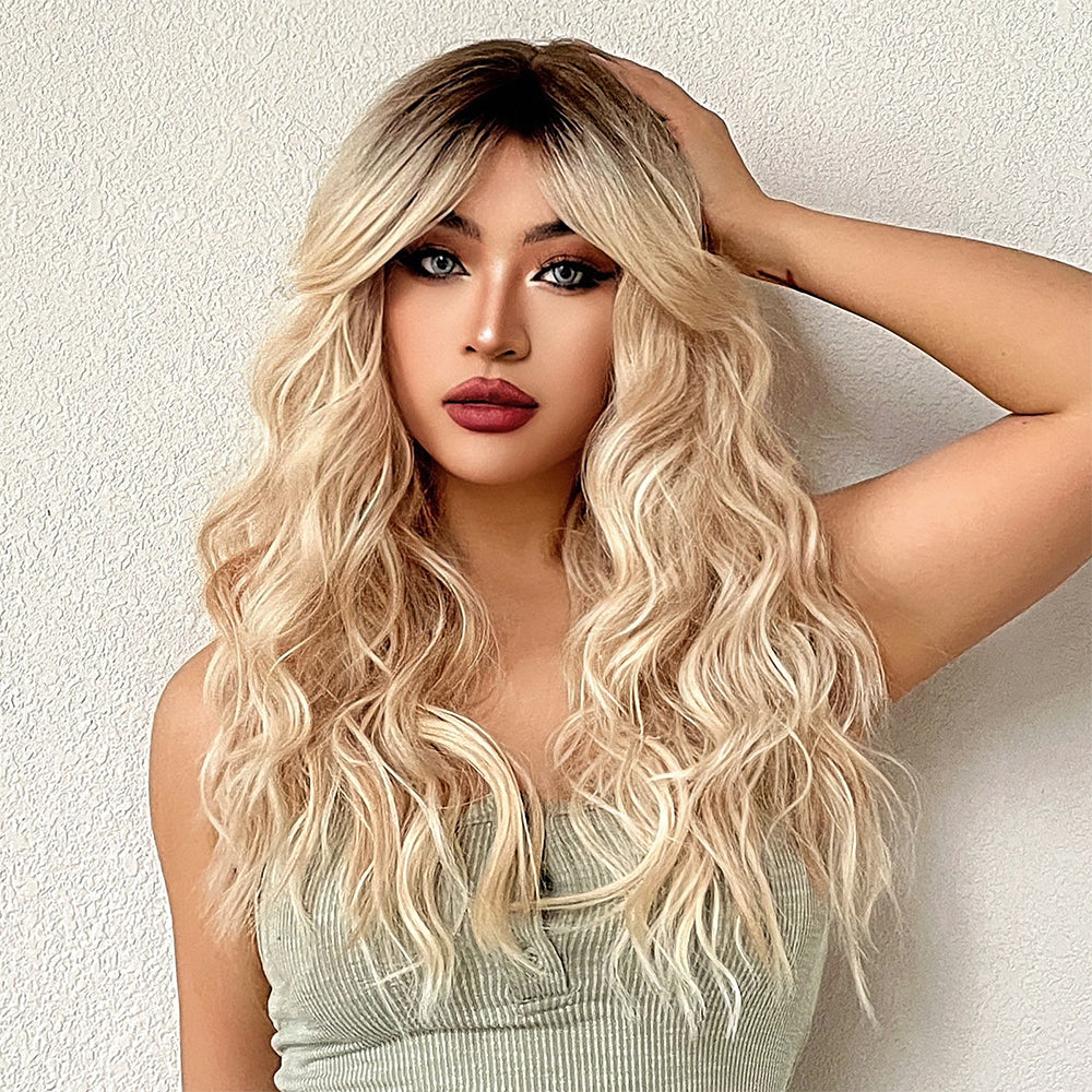 Golden Glow Synthetic Wig