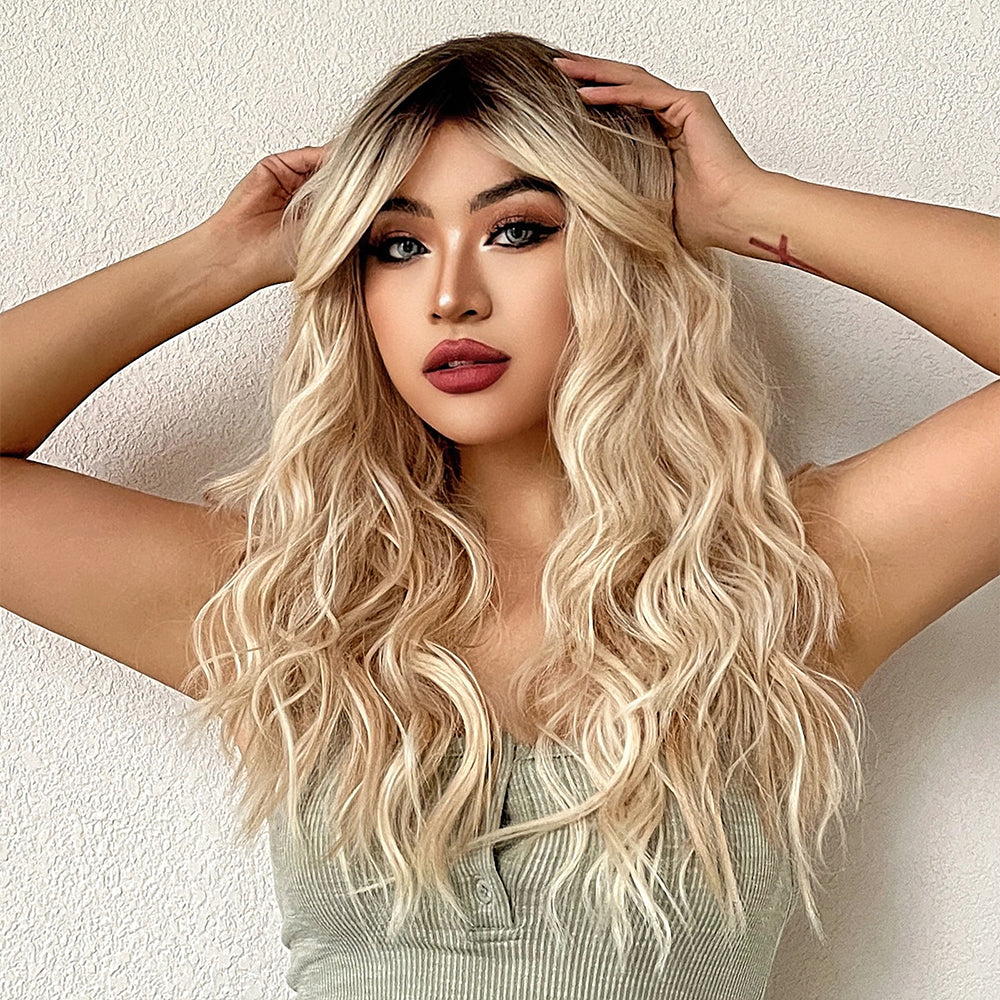 Golden Glow Synthetic Wig