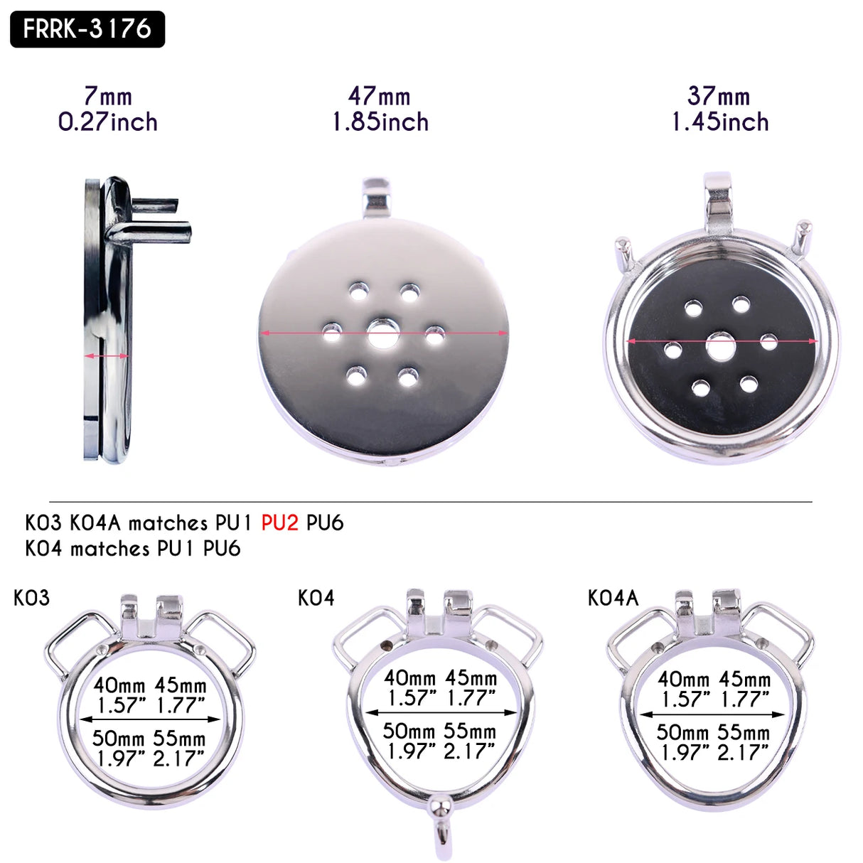 Eternal Sovereign Stainless Steel Chastity Cage
