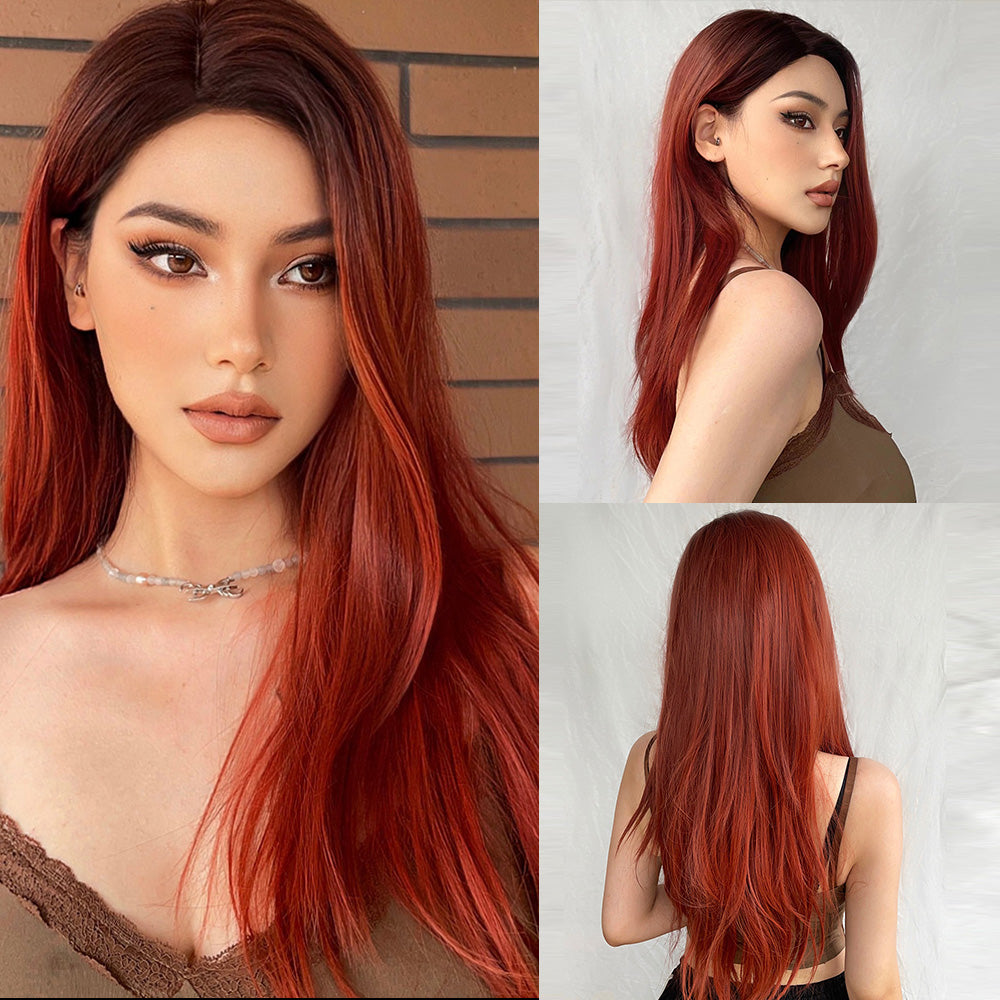 Auburn Glow Synthetic Wig