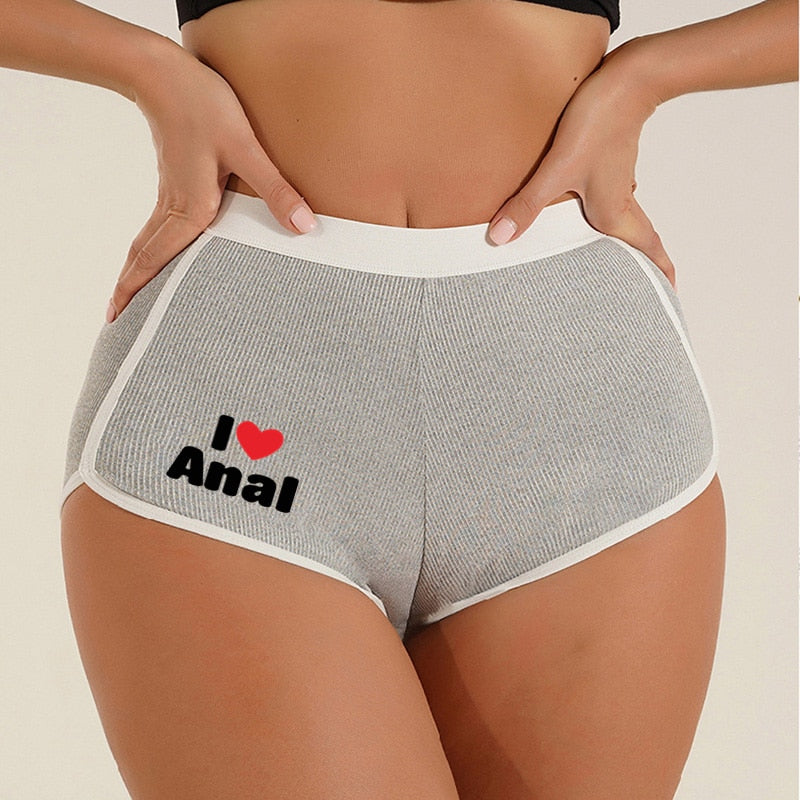 I LOVE ANAL Ladies Breathable Boyshorts