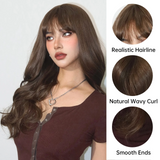 Opulent Locks Dark Brown Synthetic Wig