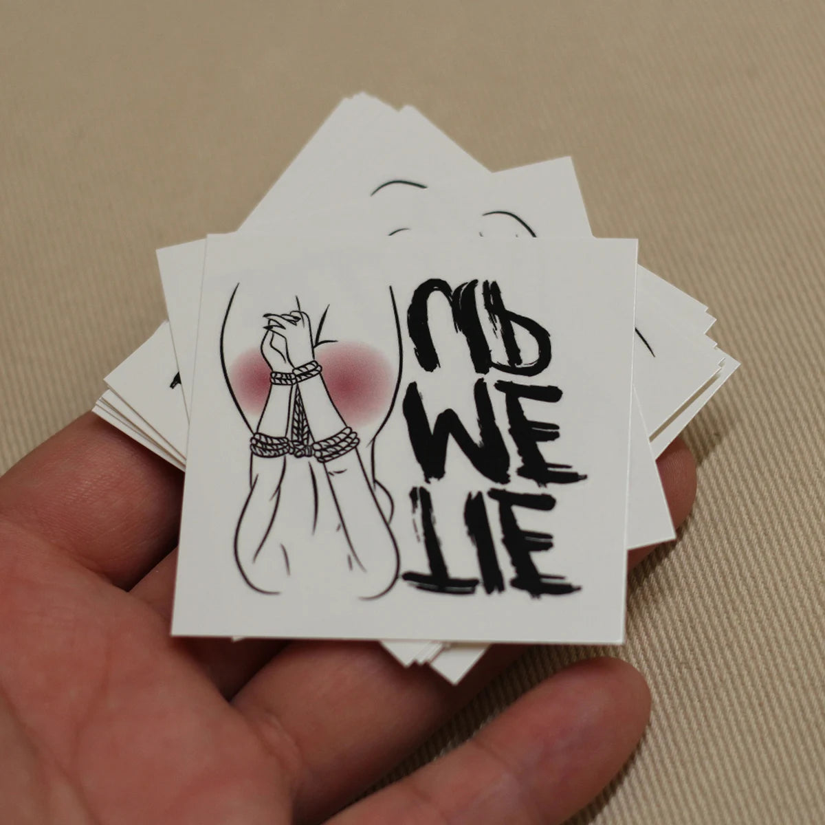 "Tie Me Up" Temporary Tattoo