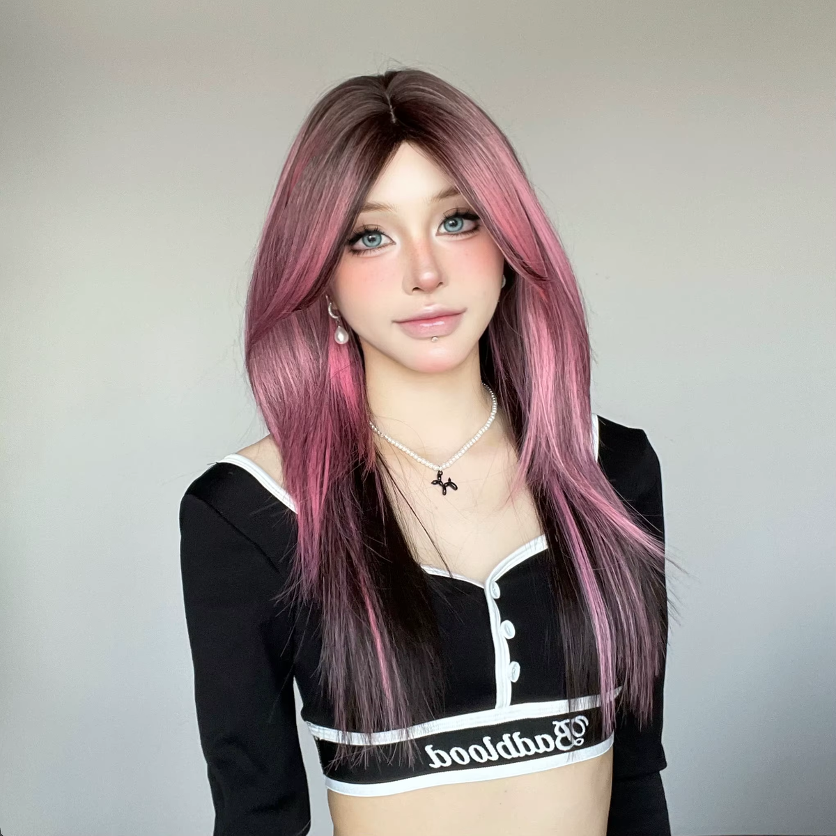 Magenta Melt Synthetic Wig