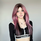 Magenta Melt Synthetic Wig