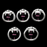 Click & Lock Stainless Steel Chastity Cage