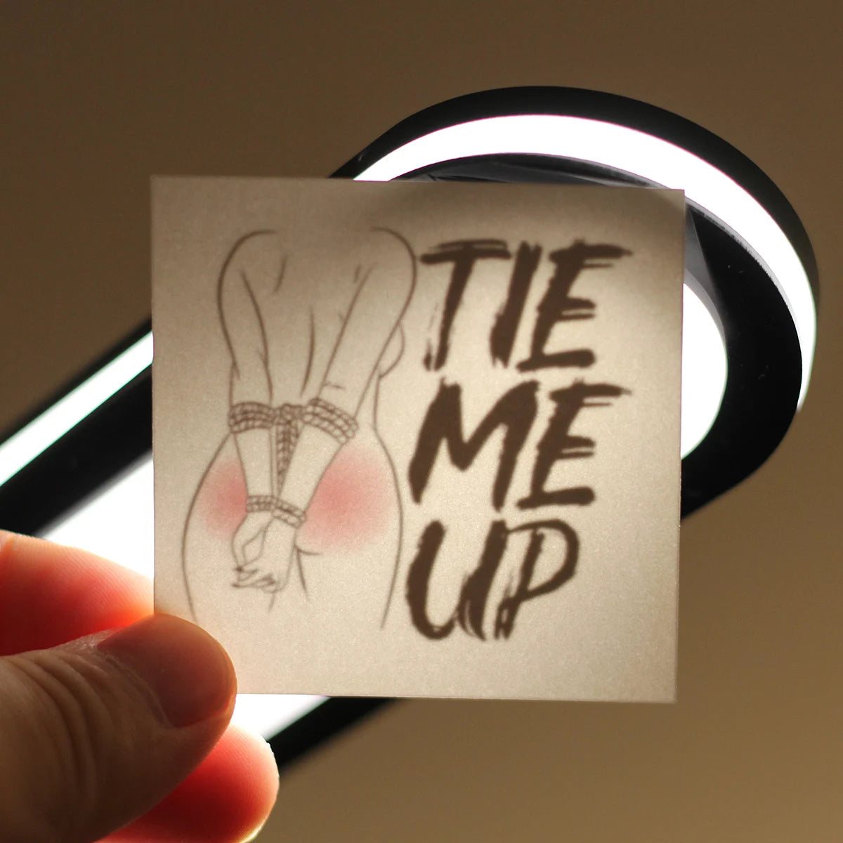 "Tie Me Up" Temporary Tattoo